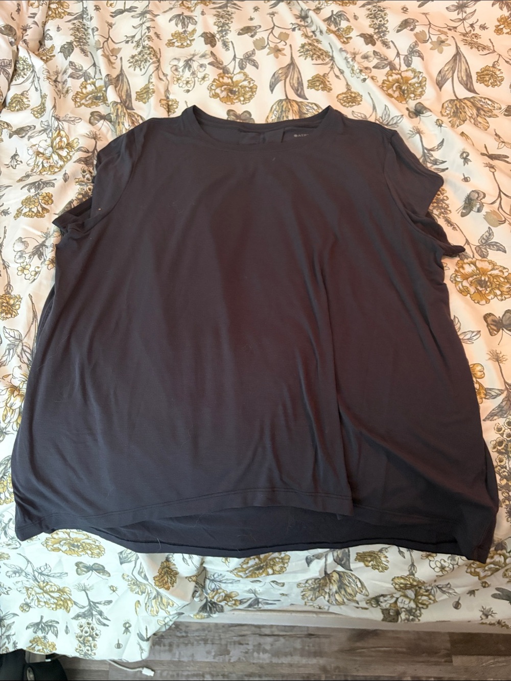 Athleta Women's‎ Black Relaxed Crew Neck Tee